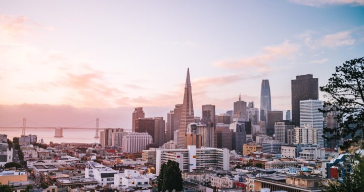 city skyline during golden hour